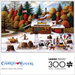 Charles Wysocki Vermont Maple Tree Tappers 300 Large Piece Jigsaw Puzzle Front