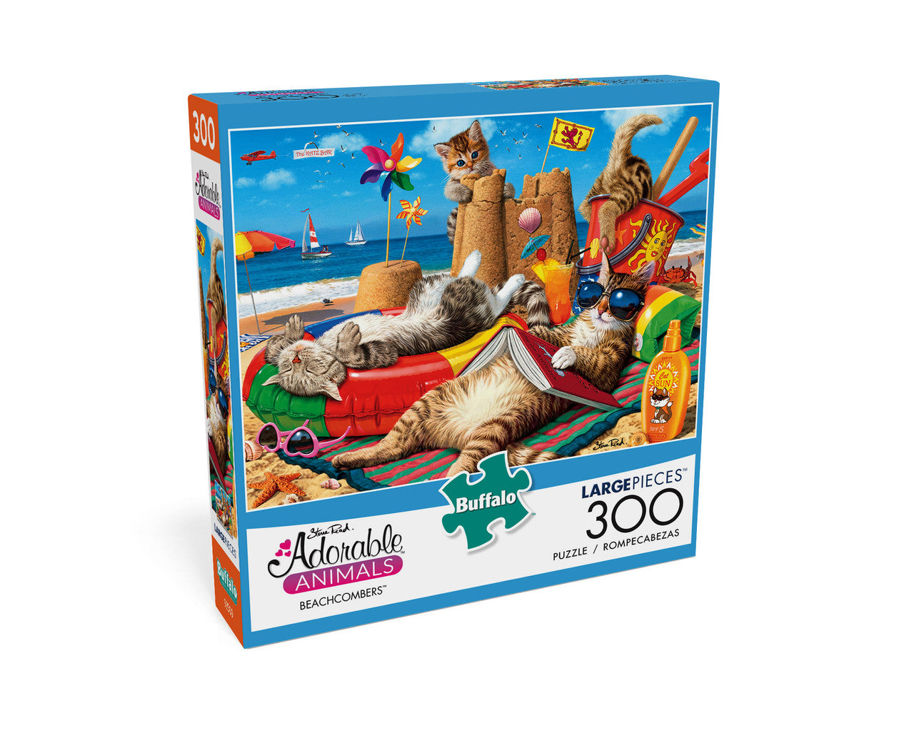 Adorable Animals Beachcombers 300 Large Piece Jigsaw Puzzle Box