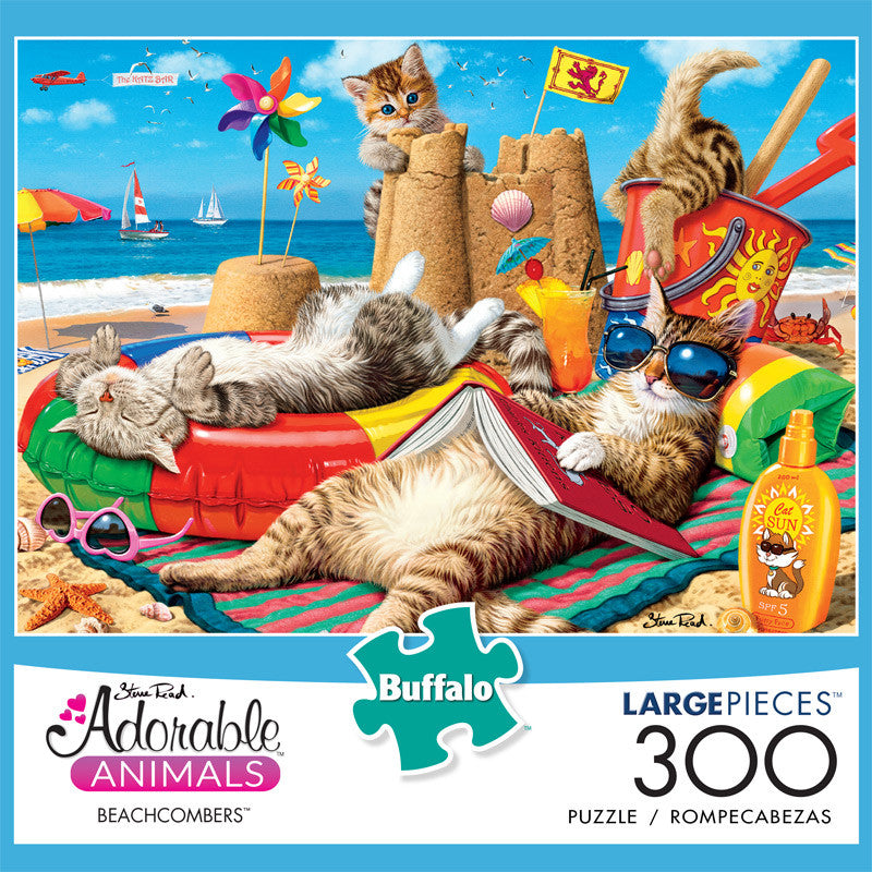 Adorable Animals Beachcombers 300 Large Piece Jigsaw Puzzle Front