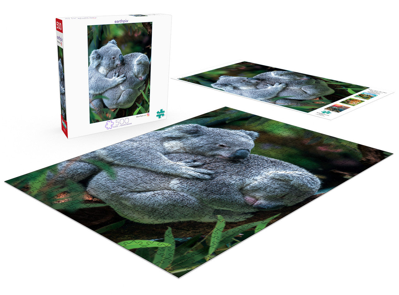 Earthpix Bear Hug 500 Piece Jigsaw Puzzle Contents