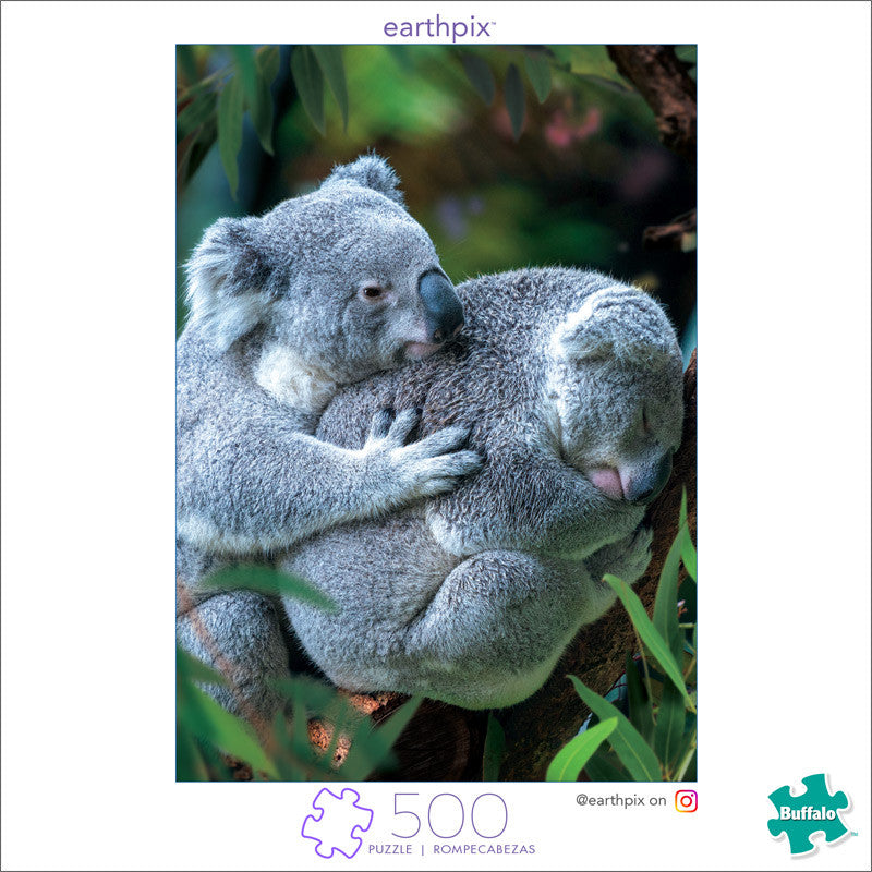 Earthpix Bear Hug 500 Piece Jigsaw Puzzle Front