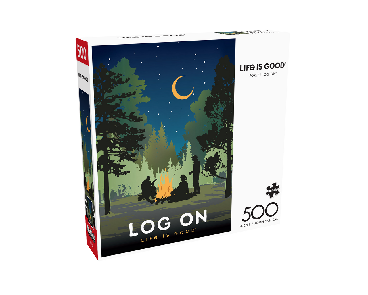 Life Is Good: Forest Log On 500 Piece Jigsaw Puzzle