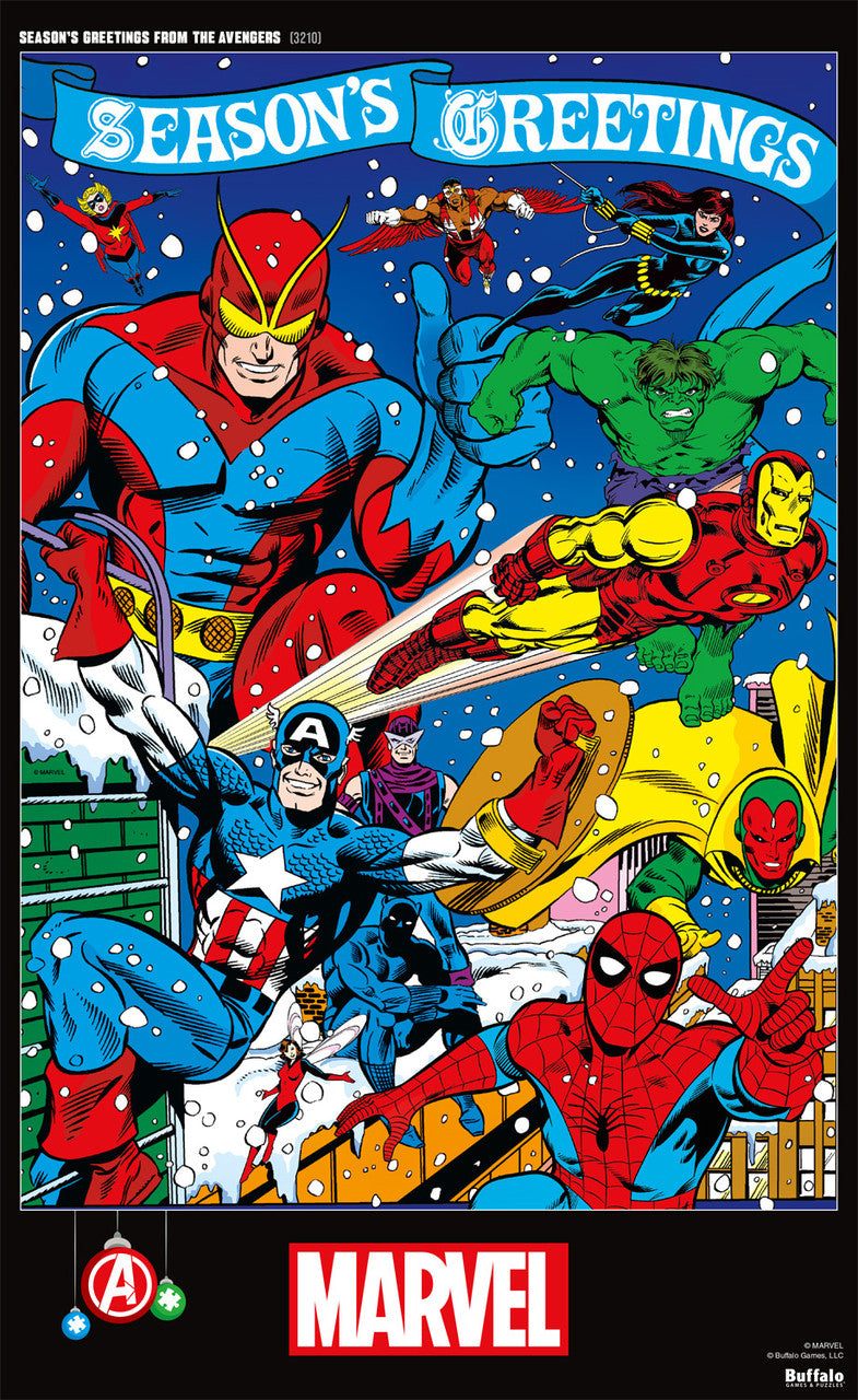 Marvel Season’s Greetings From The Avengers 500 Piece Jigsaw Puzzle Poster