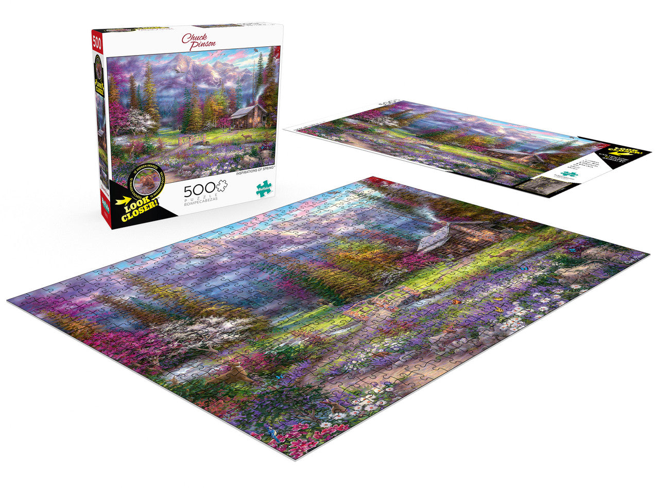 Look Closer Inspirations of Spring 500 Piece Contents