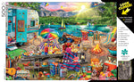 Look Closer Family Campsite 500 Piece Poster