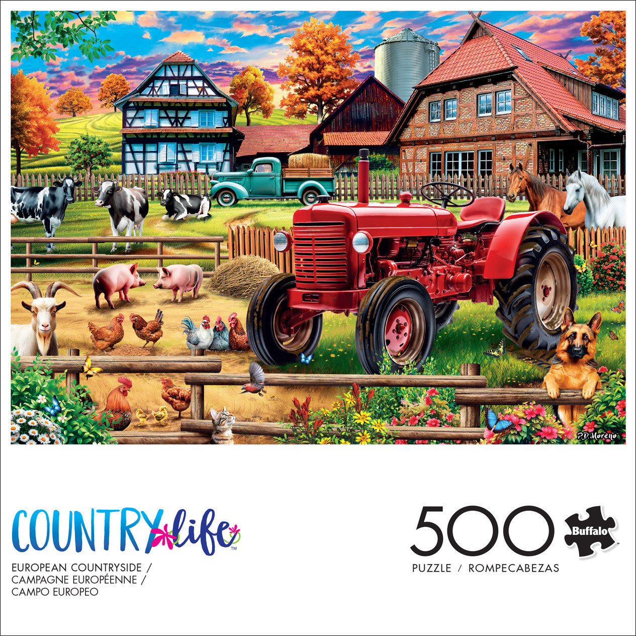 Country Life: European Countryside 500 Piece Puzzle