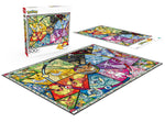 Pokemon - Eevee Evolutions: Eevee's Stained Glass: 500 Piece Puzzle