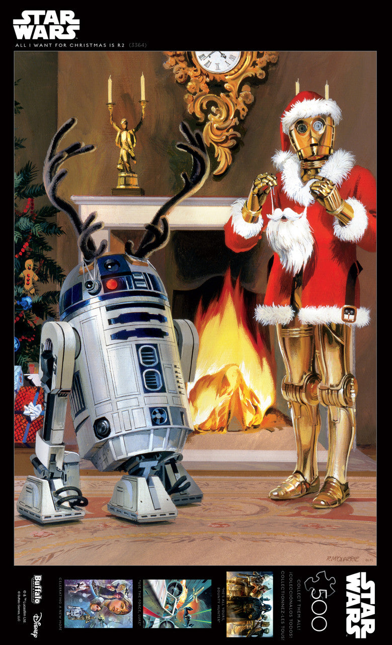 邦楽 B-PASS 3rd ANNIVERSARY Xmas Message Star Wars™ “All I Want For Christmas Is R2” 500 Piece Jigsaw