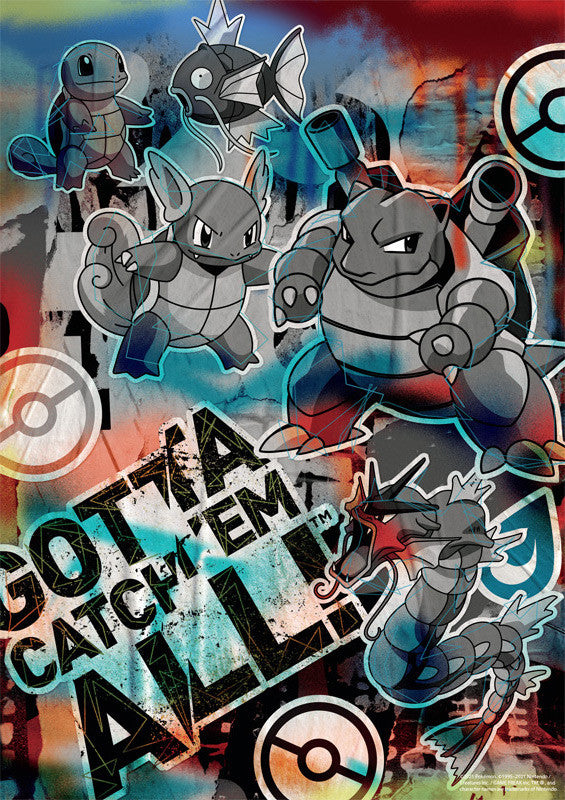 Pokémon Squirtle Evolution Graffiti 500 Piece Jigsaw Puzzle