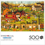 Charles Wysocki Blackbirds Roost at Mill Creek 500 Piece Jigsaw Puzzle Front