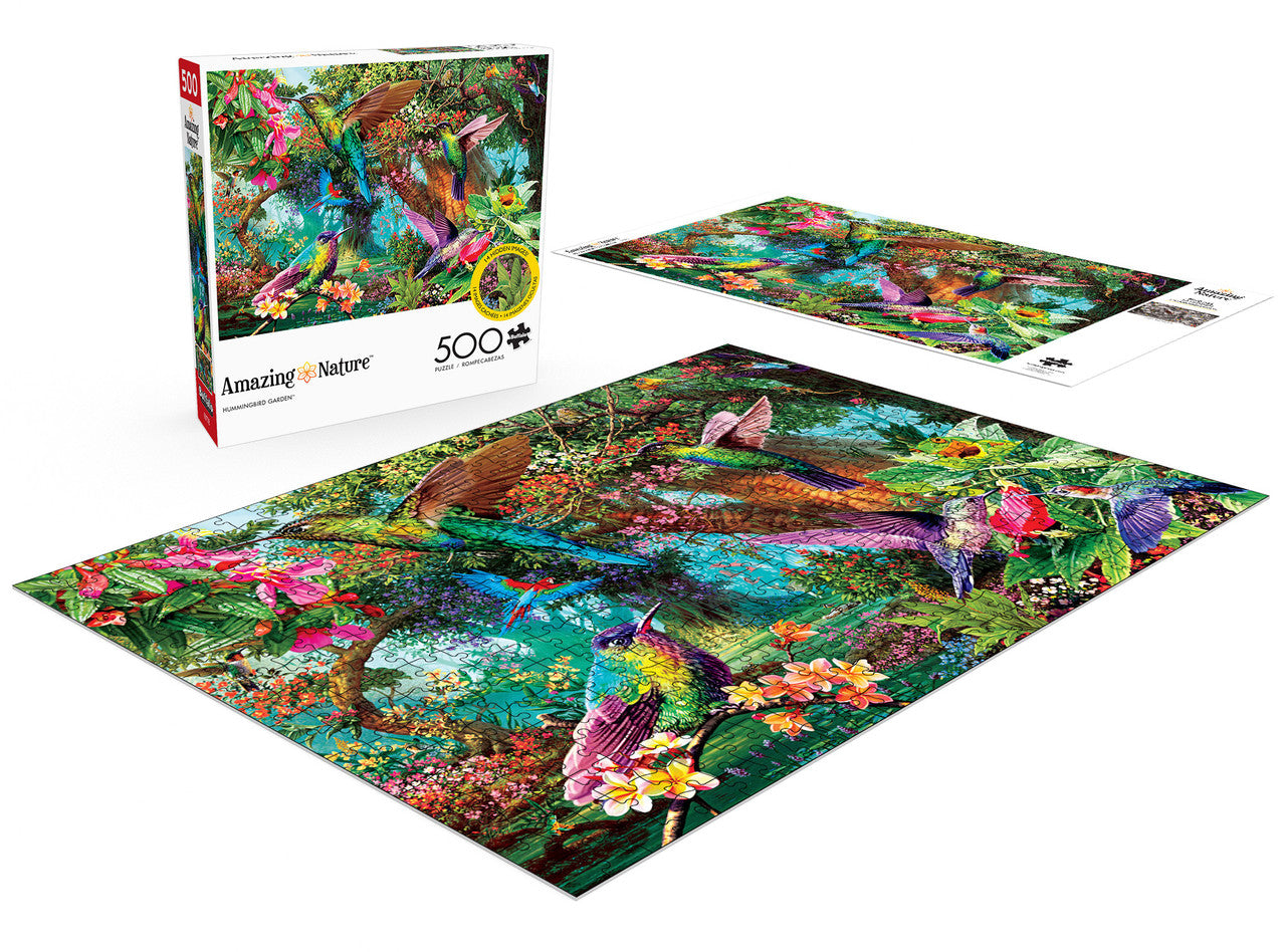 Amazing Nature: Hummingbird Garden 500 Piece Puzzle