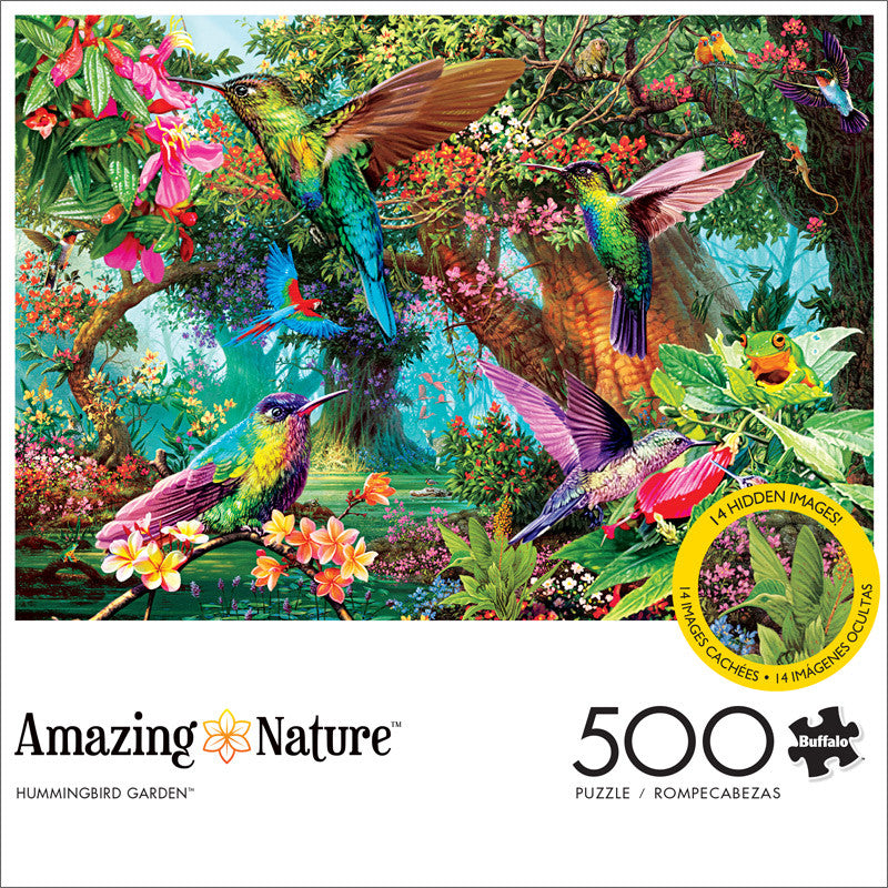 Amazing Nature: Hummingbird Garden 500 Piece Puzzle