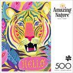 Amazing Nature: Hello, Tiger! 500 Piece Jigsaw Puzzle