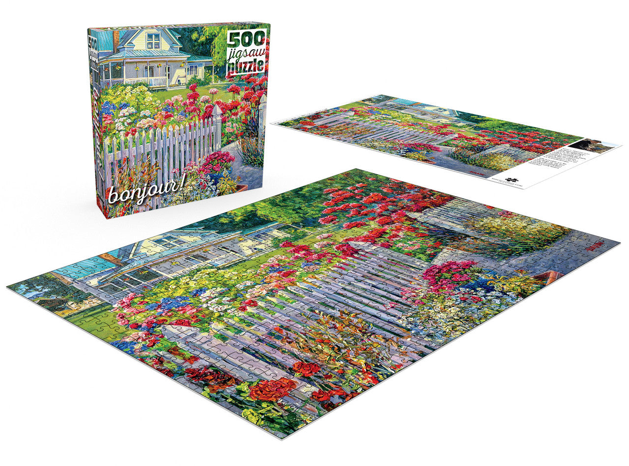 Bonjour: Fenceline Garden 500 Piece Puzzle