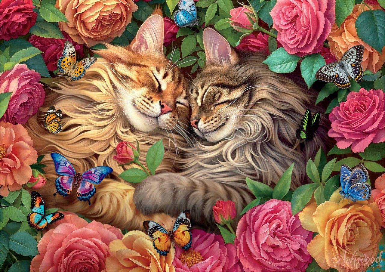 Bonjour: Cats in Love 500 Piece Puzzle