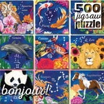 Bonjour: Botanical Zodiac 500 Piece Puzzle