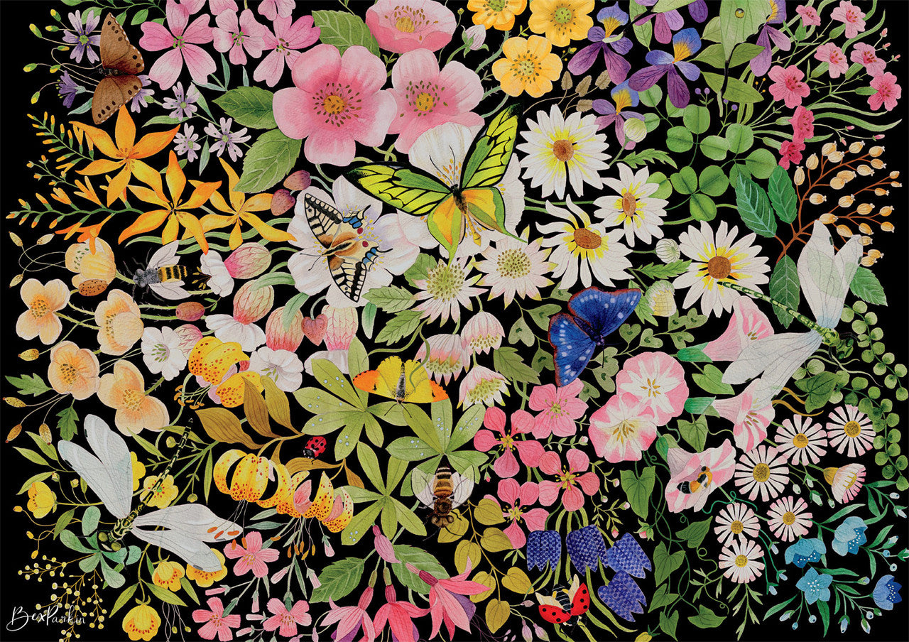 Bonjour: Night Blossoms 500 Piece Puzzle