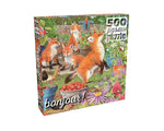 Bonjour: Foxes in the Veggie Patch 500 Piece Puzzle