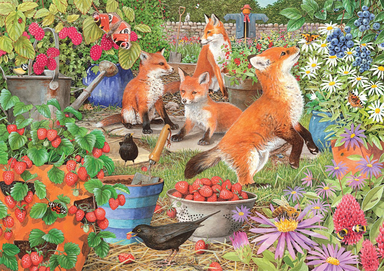 Bonjour: Foxes in the Veggie Patch 500 Piece Puzzle