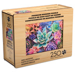 Wood Puzzle: Simple Succulent-Whimsy Pieces 250 Piece Puzzle