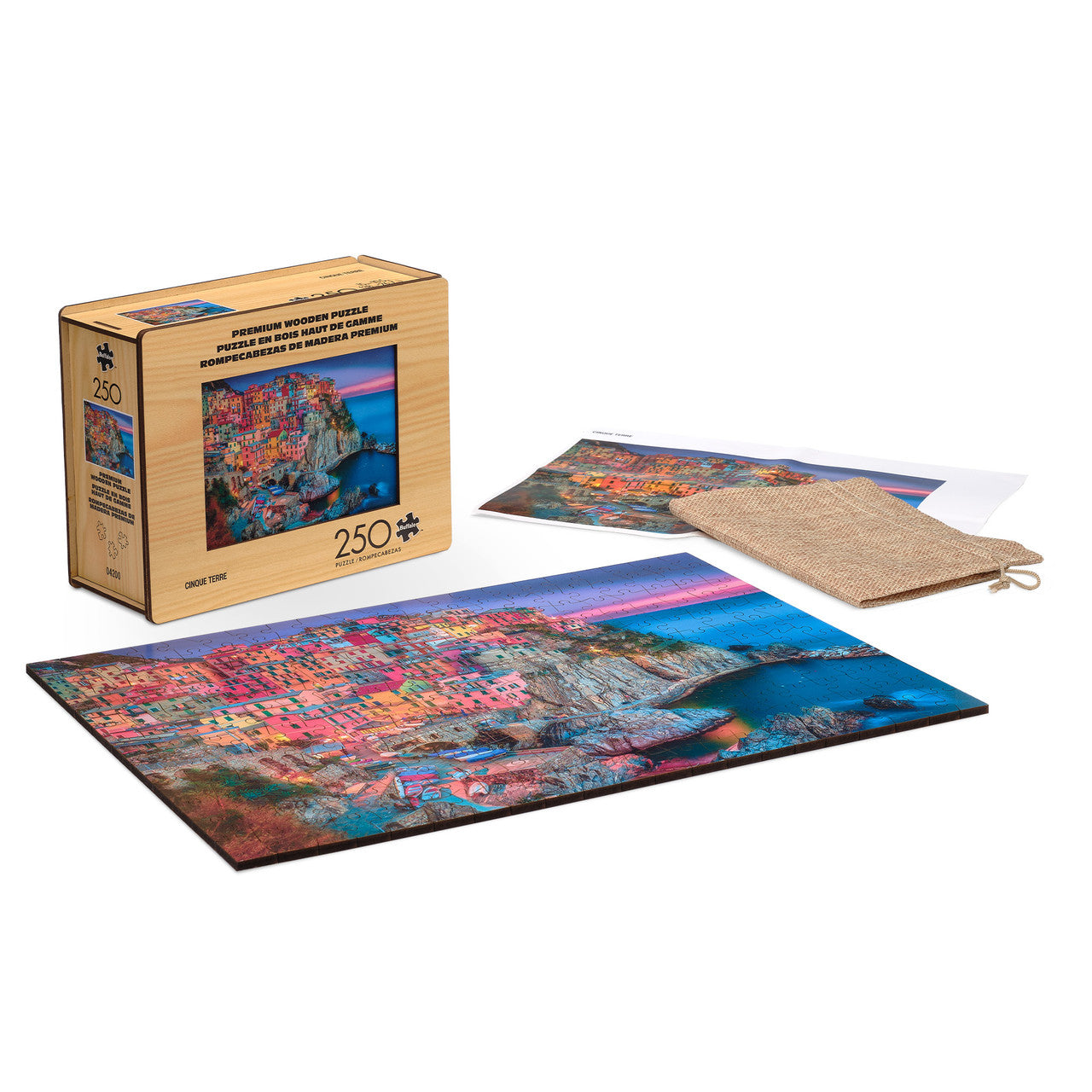 Wood Puzzle: Cinque Terre 250 Piece Puzzle