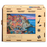 Wood Puzzle: Cinque Terre-Whimsy Pieces 250 Piece Puzzle