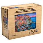 Wood Puzzle: Cinque Terre-Whimsy Pieces 250 Piece Puzzle
