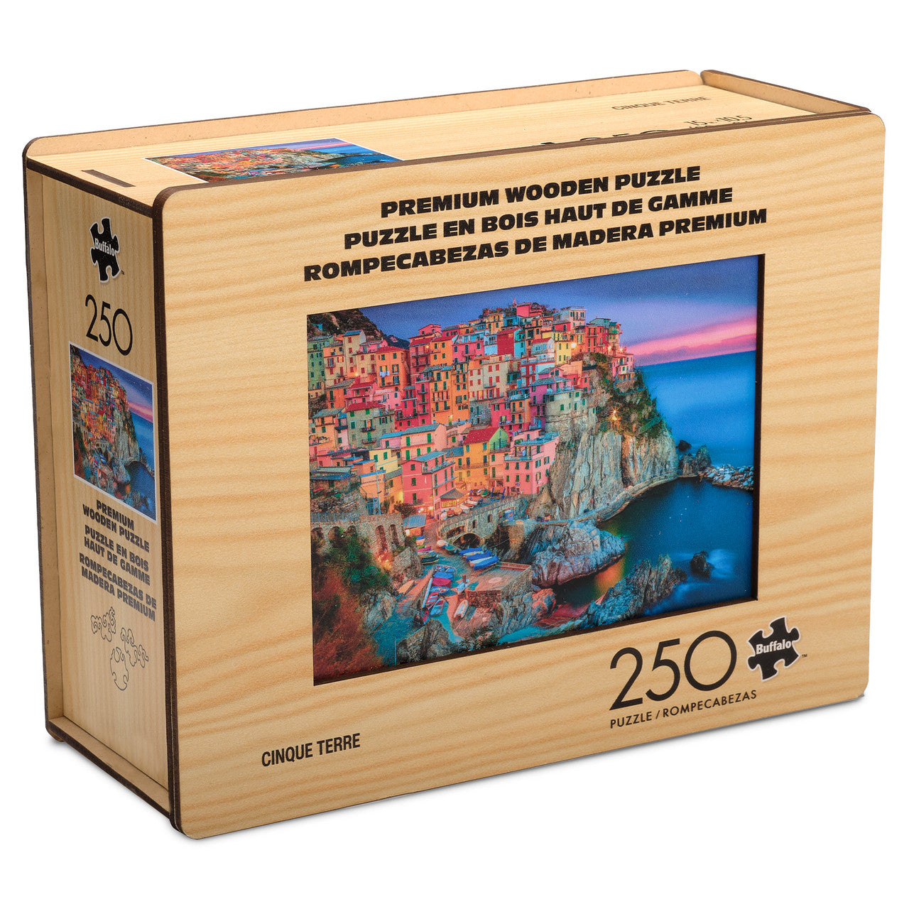 Wood Puzzle: Cinque Terre-Whimsy Pieces 250 Piece Puzzle