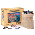 Wood Puzzle: Cinque Terre-Whimsy Pieces 250 Piece Puzzle