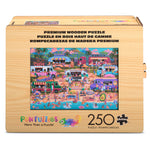 Wood Puzzle: Hawaiian Food Truck Festival 250 Piece Puzzle