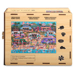 Wood Puzzle: Hawaiian Food Truck Festival-Whimsy Pieces 250 Piece Puzzle