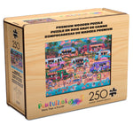 Wood Puzzle: Hawaiian Food Truck Festival-Whimsy Pieces 250 Piece Puzzle