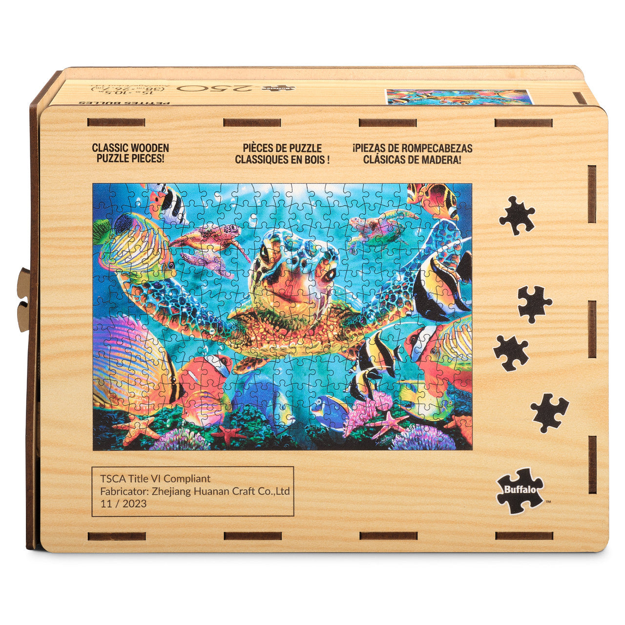 Wood Puzzle: Tiny Bubbles 250 Piece Puzzle