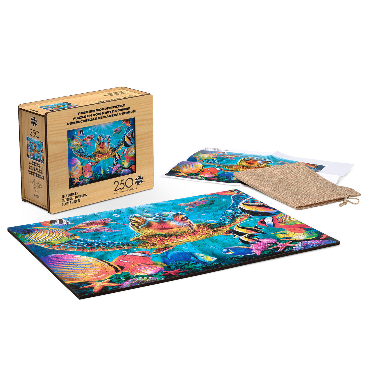 Wood Puzzle: Tiny Bubbles-Whimsy Pieces 250 Piece Puzzle