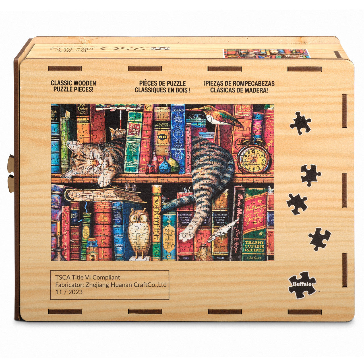 Wood Puzzle: Charles Wysocki: Frederick the Literate 250 Piece Puzzle
