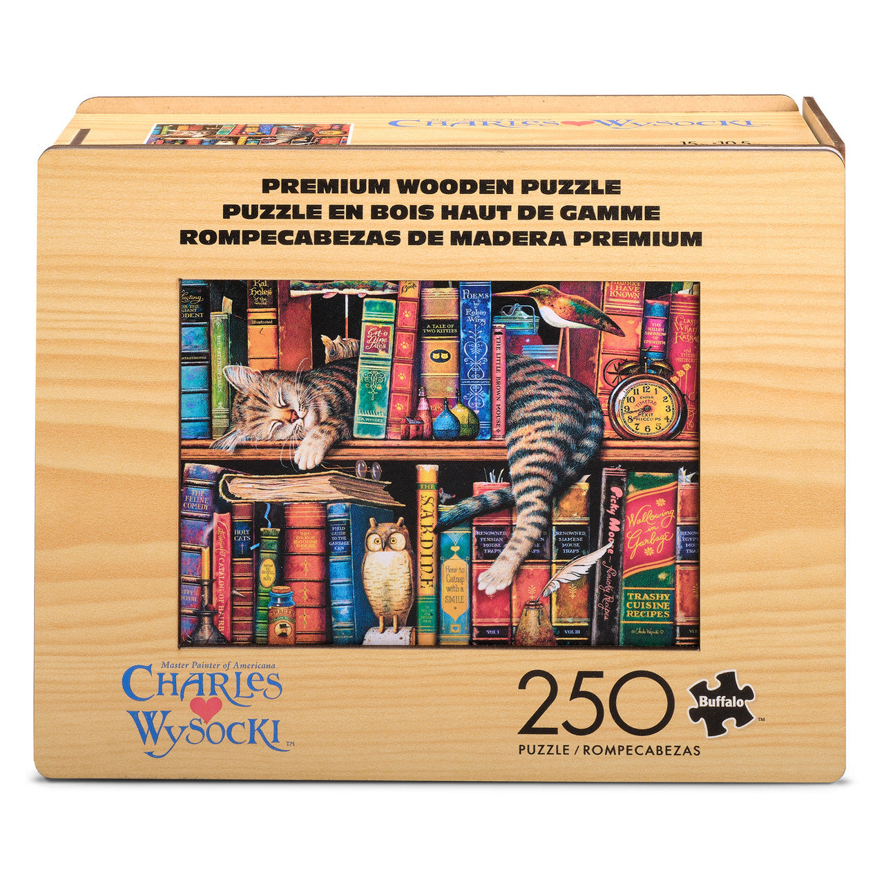 Wood Puzzle: Charles Wysocki: Frederick the Literate 250 Piece Puzzle