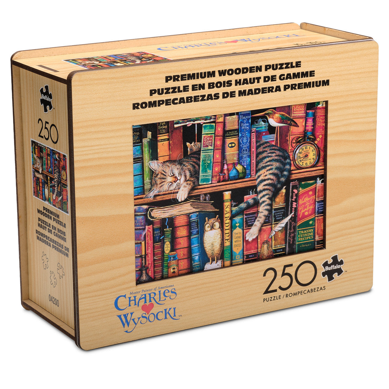 Wood Puzzle: Charles Wysocki: Frederick the Literate 250 Piece Puzzle
