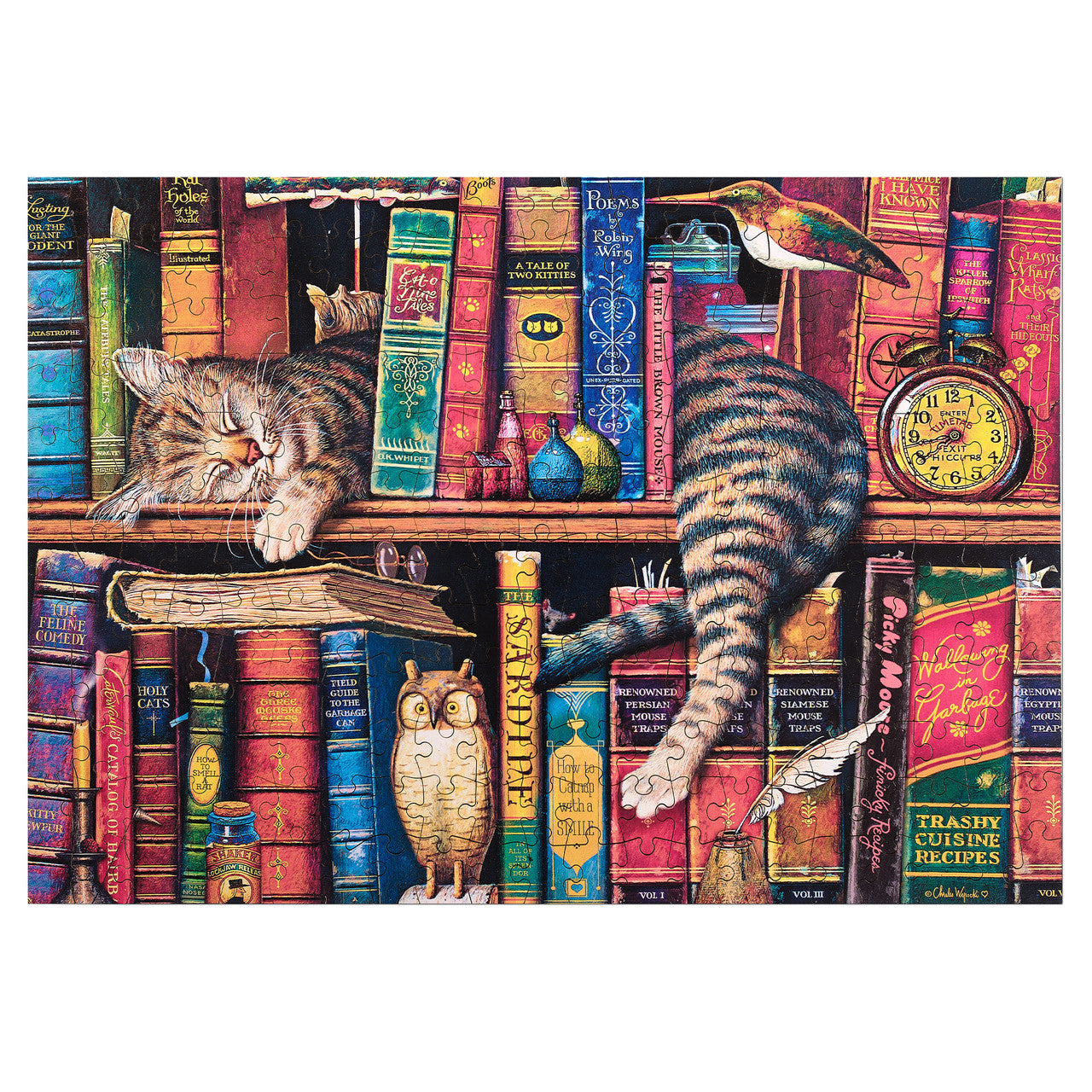 Wood Puzzle: Charles Wysocki: Frederick the Literate 250 Piece Puzzle