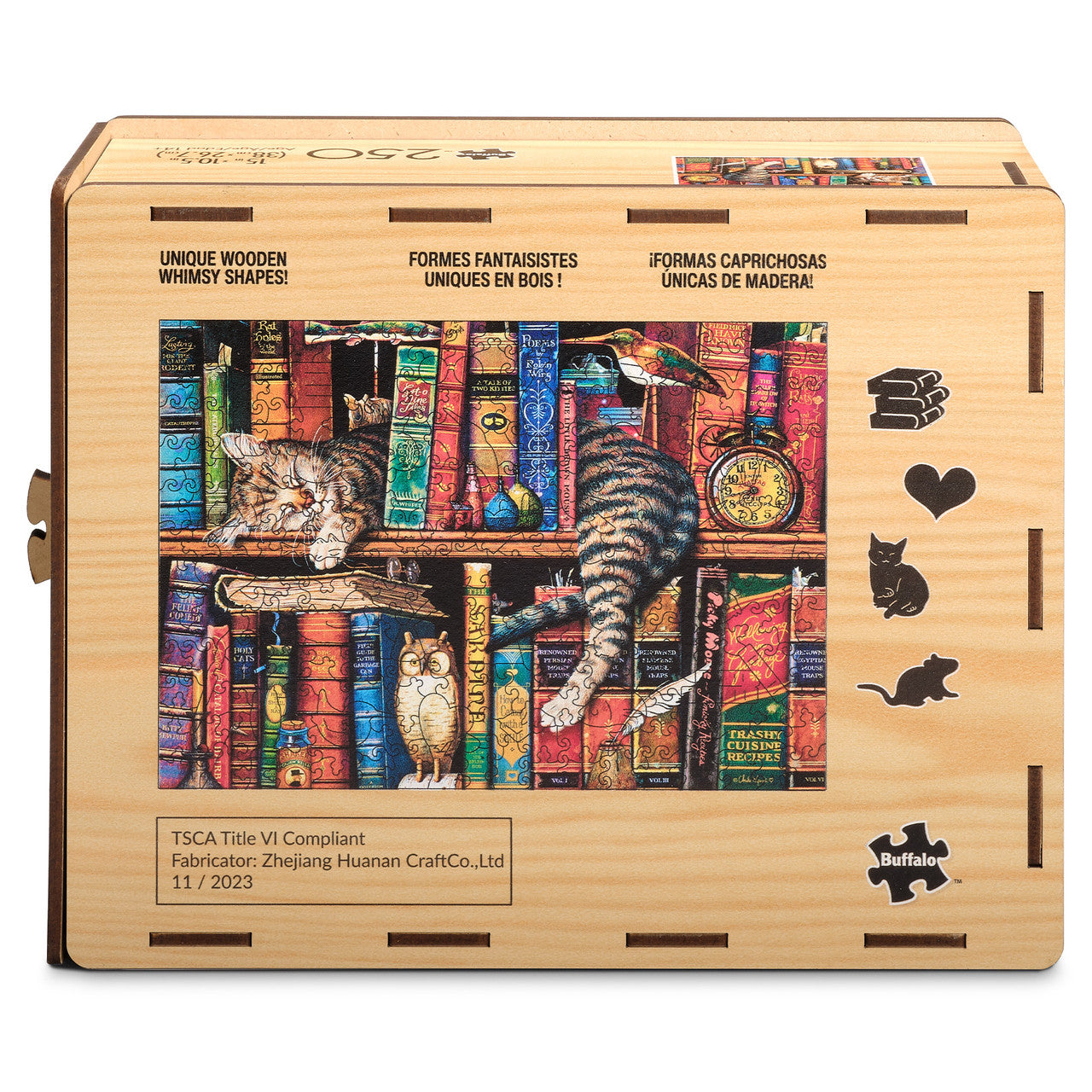 Wood Puzzle: Charles Wysocki: Frederick the Literate-Whimsy Pieces 250 Piece Puzzle