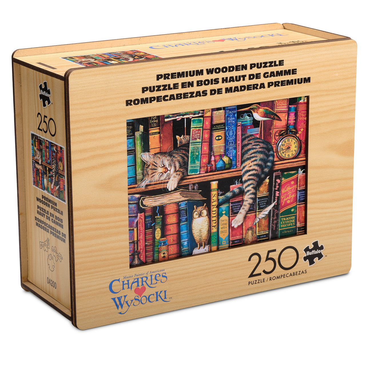 Wood Puzzle: Charles Wysocki: Frederick the Literate-Whimsy Pieces 250 Piece Puzzle