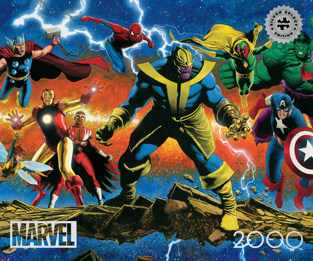 Marvel - Thanos Legacy #1 2000 Piece Puzzle (Silver Select Edition -  Giftable package with silver foil accents)