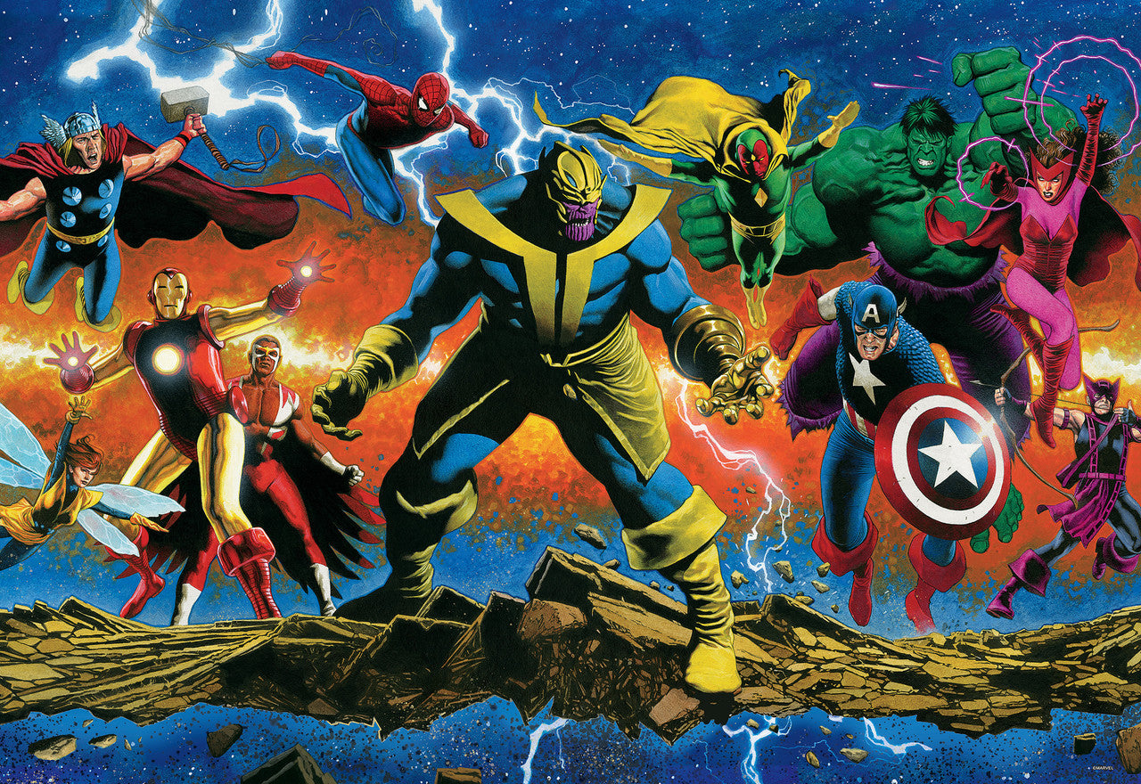 Marvel - Thanos Legacy #1 2000 Piece Puzzle (Silver Select Edition -  Giftable package with silver foil accents)