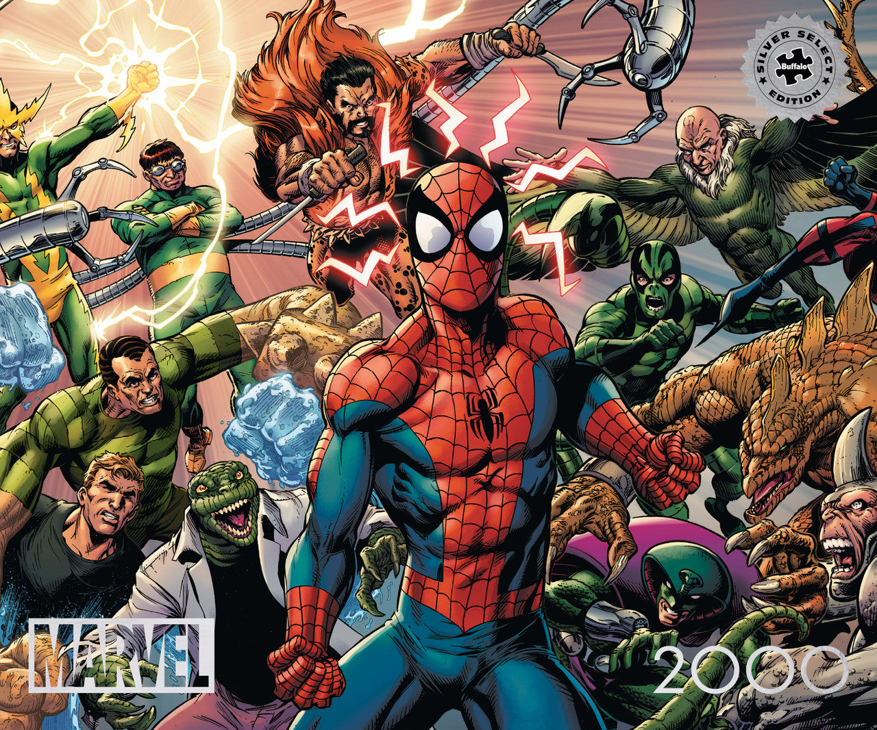 Marvel - Sinister War 2000 Piece Puzzle (Silver Select Edition - Giftable package with silver foil accents)