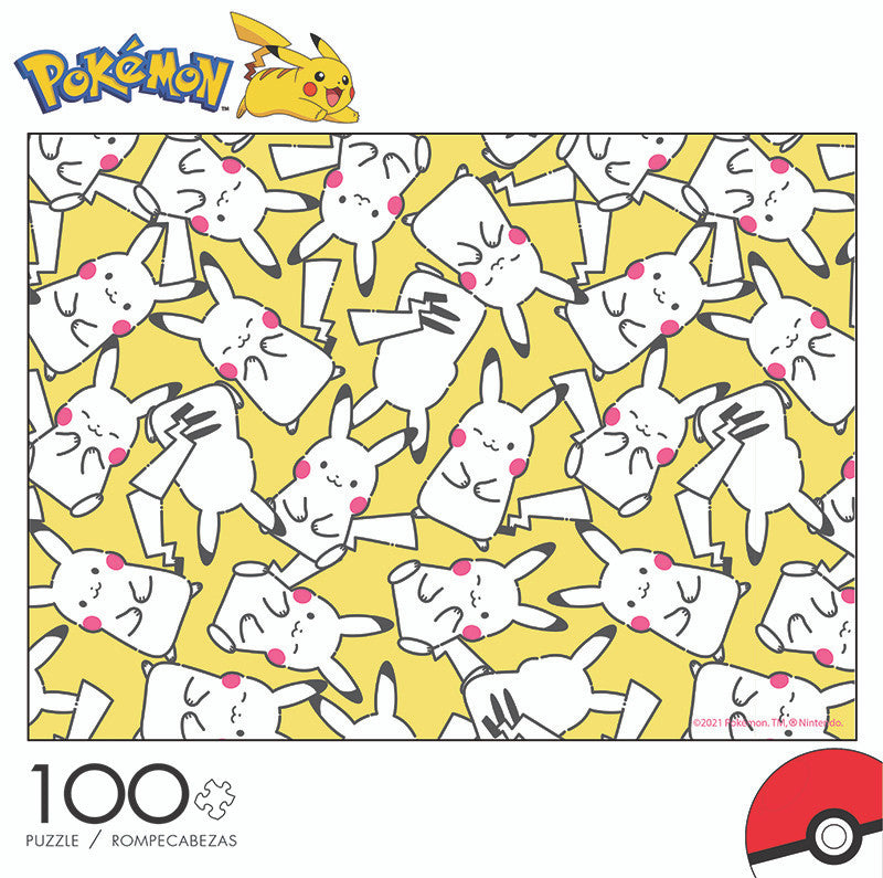 Pokémon Pikachu Pattern 100 Piece Jigsaw Puzzle Front