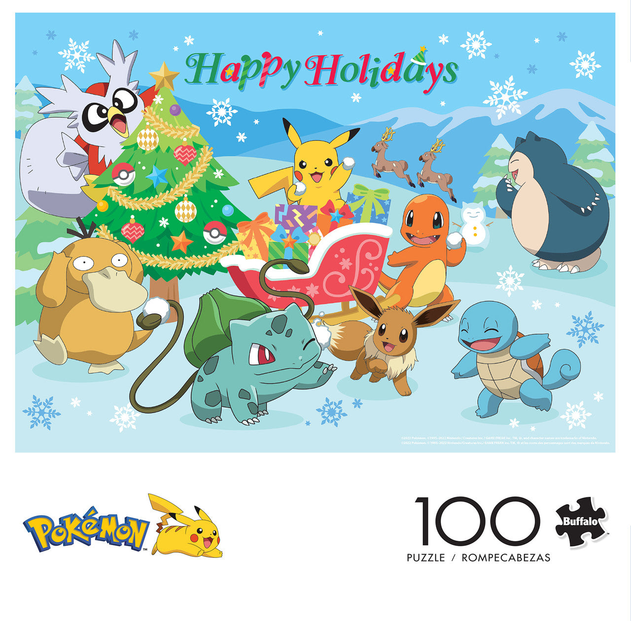 Pokemon: Happy Holidays 100 Piece Puzzle