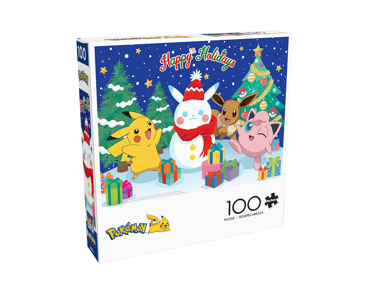 Pokemon - Pikachu Snowman 100 Piece Puzzle