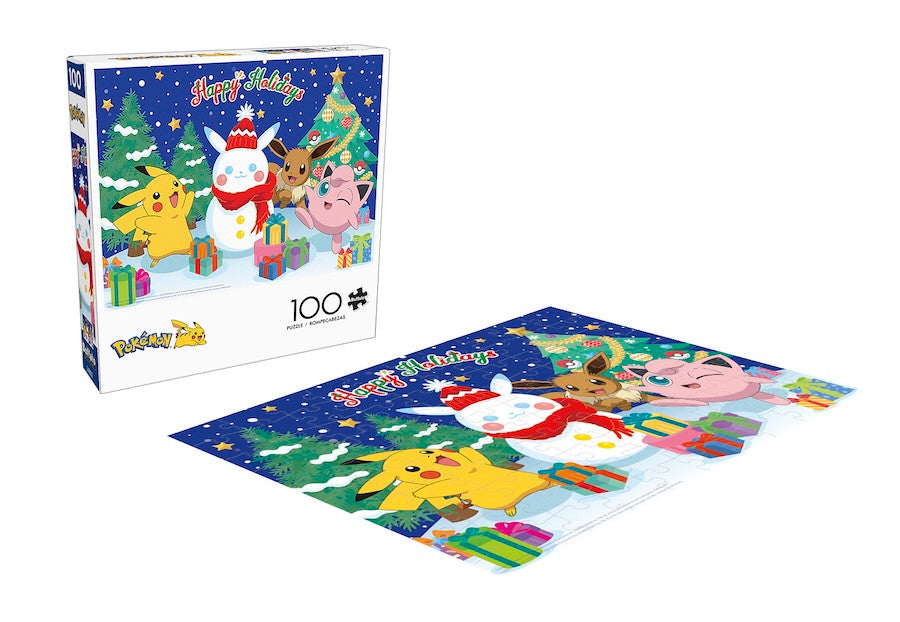 Pokemon - Pikachu Snowman 100 Piece Puzzle