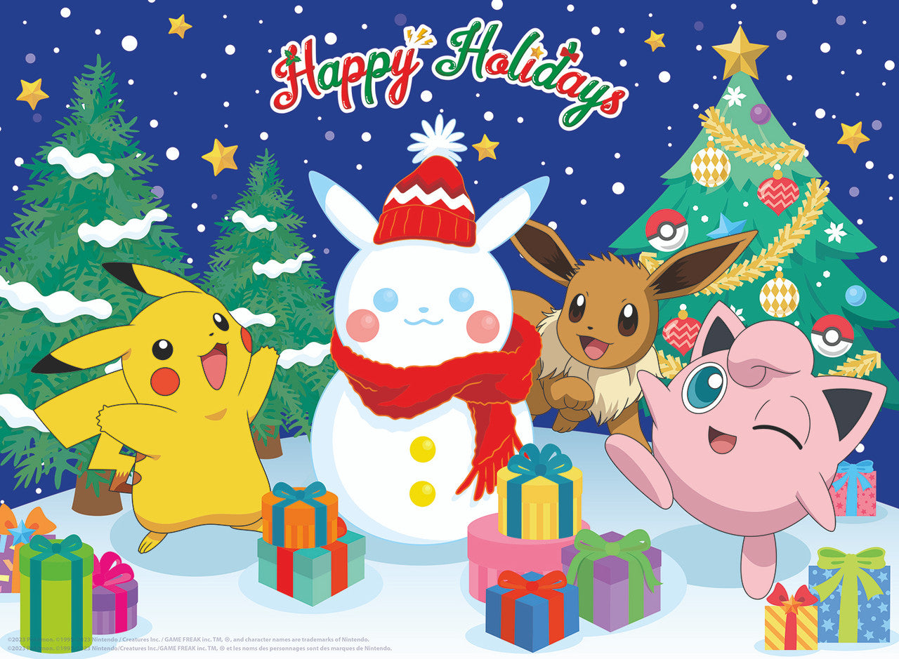 Pokemon - Pikachu Snowman 100 Piece Puzzle