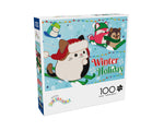 Squishmallow Winter Holiday 100 Piece Puzzle