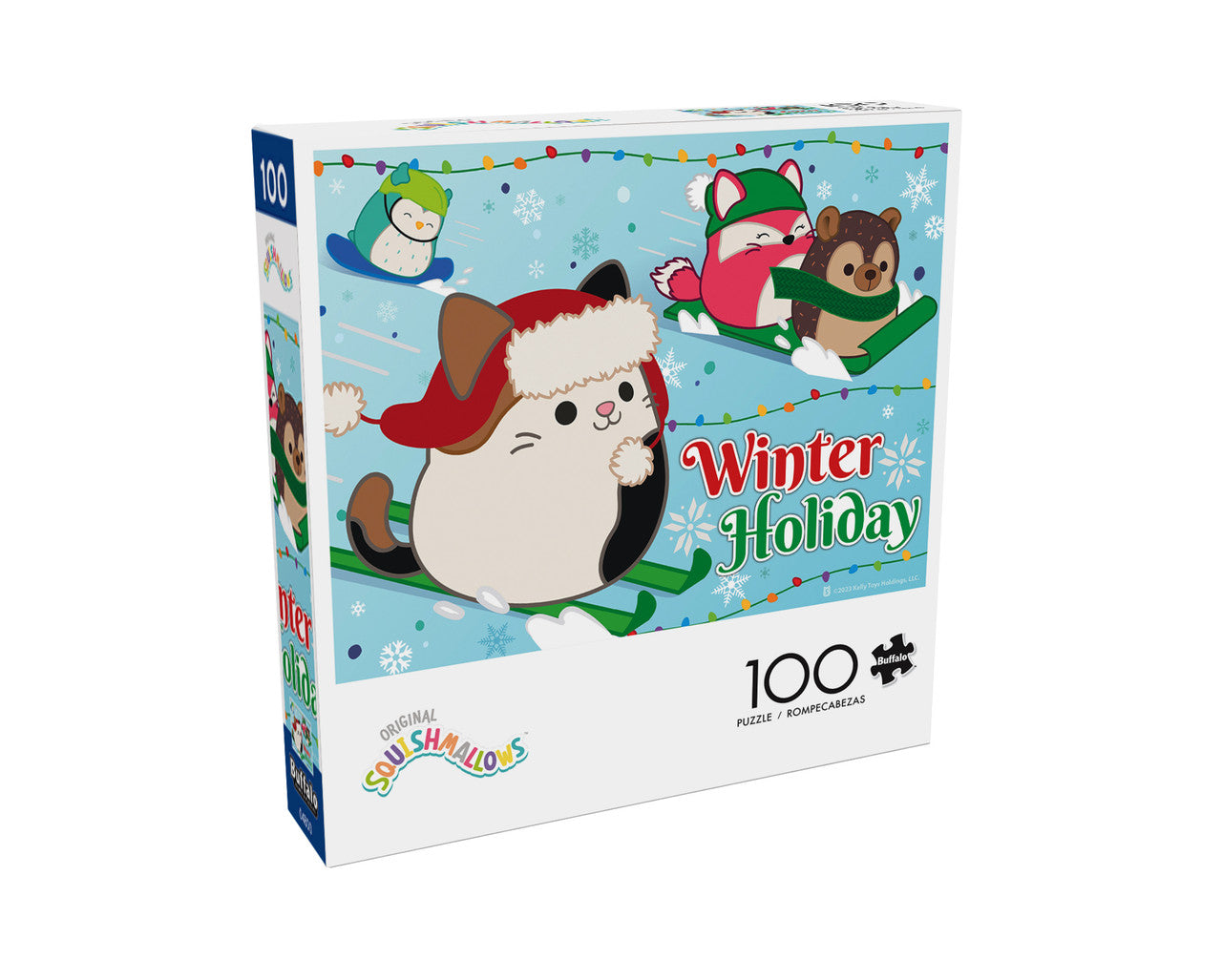 Squishmallow Winter Holiday 100 Piece Puzzle